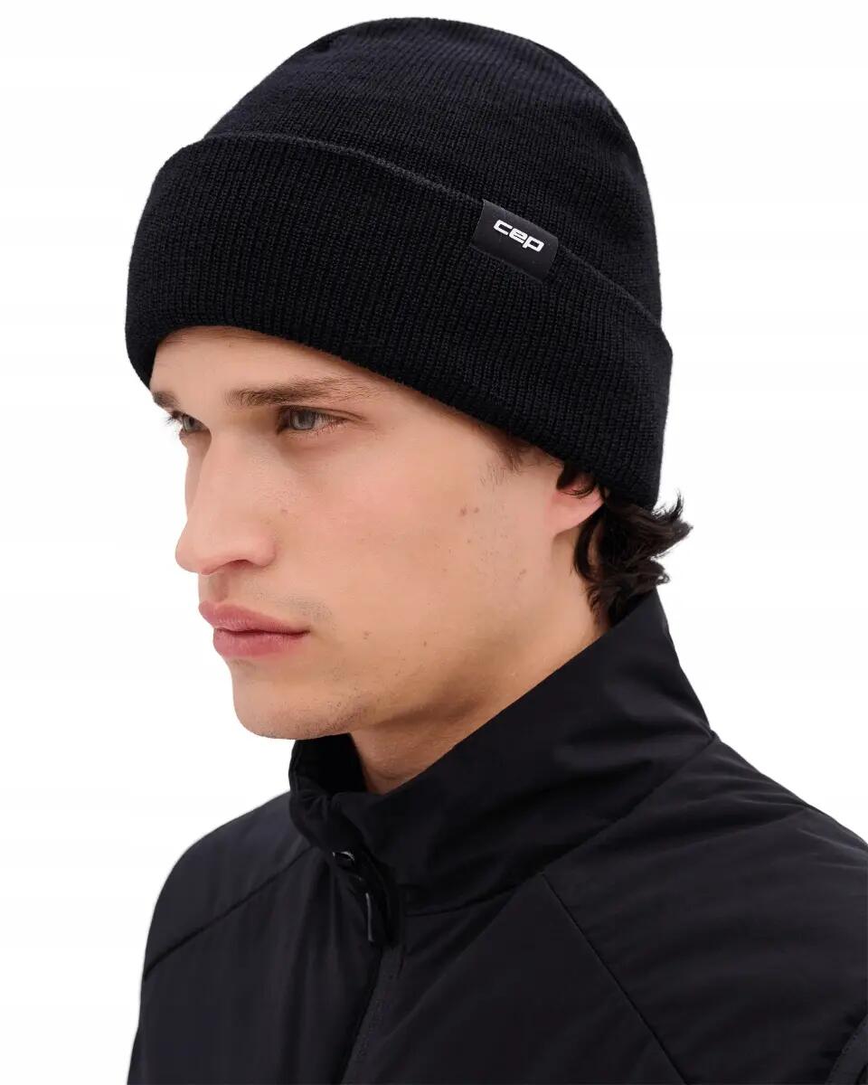Căciulă alergare termală CEP Core Run Thermal Beanie | protecție vânt - black 5/7