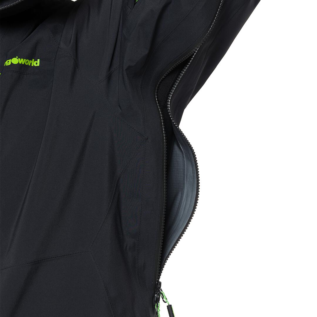 Chaqueta para Hombre Trangoworld Trx2 shell evo Negro/Verde/Negro Impermeable 7/7