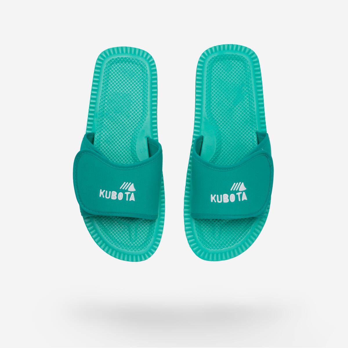 Kubota - Kubota Claquettes À Scratch Femme Chaussures - Chaussons - Bleu - Decathlon