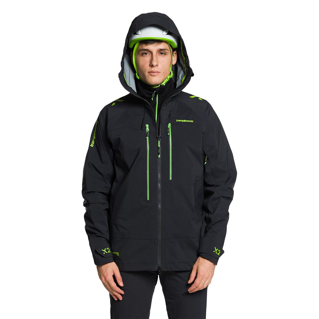 Chaqueta para Hombre Trangoworld Trx2 shell evo Negro/Verde/Negro Impermeable 5/7