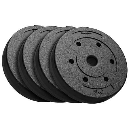 Set 4 discuri greutati, 4x5kg