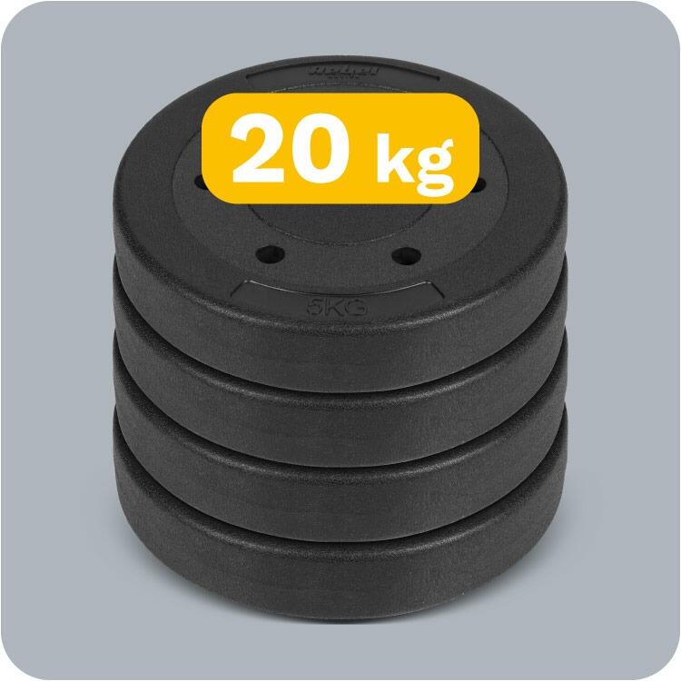 Set 4 discuri greutati, 4x5kg