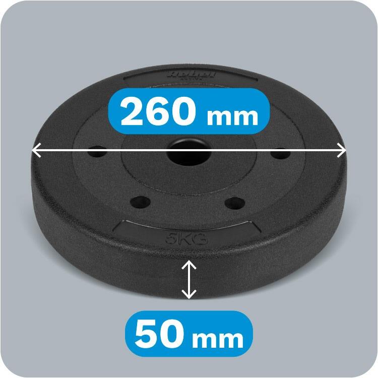 Set 4 discuri greutati, 4x5kg