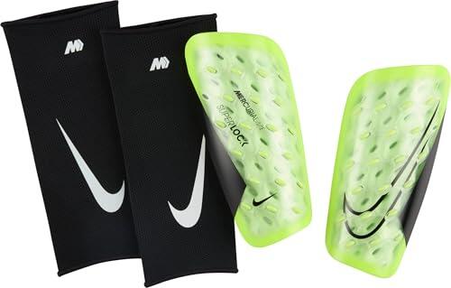 Parastinchi Nike Mercurial Lite SuperLock Barely Volt Nero Taglia L Uomo