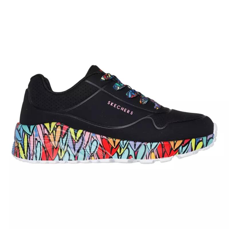 Skechers - Baskets Enfant Uno Lite-subtle Love Noir Skechers - Baskets - Noir - Decathlon