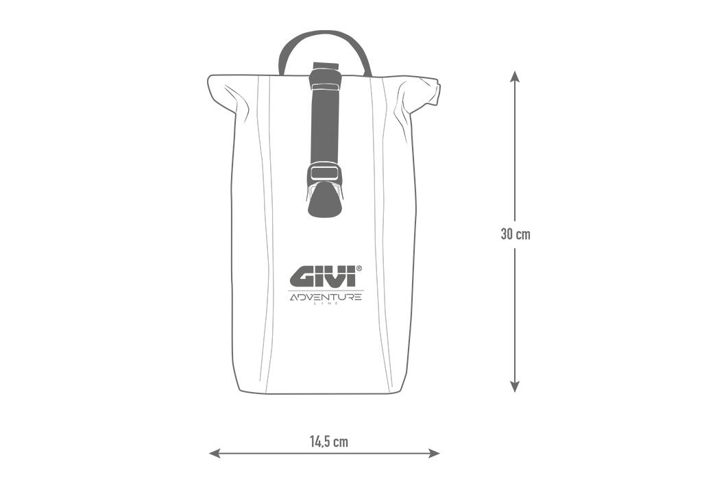 Carrier Sacoche de Fourche 5,5 L Étanche pour Vélo Gravel 7/8