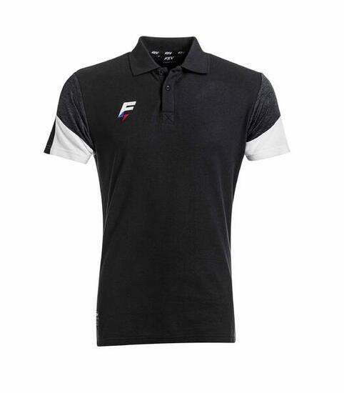 POLO DE RUGBY CHISTERA Force XV noir-blanc