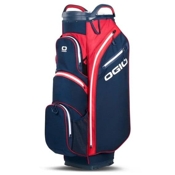 Ogio - Ogio Ae Silencer Cart Bag, Sac De Golf Pour Chariot, Rouge/bleu Marine/blanc - Sac De Golf - Blanc|bleu|rouge - Taille Unique - Decathlon