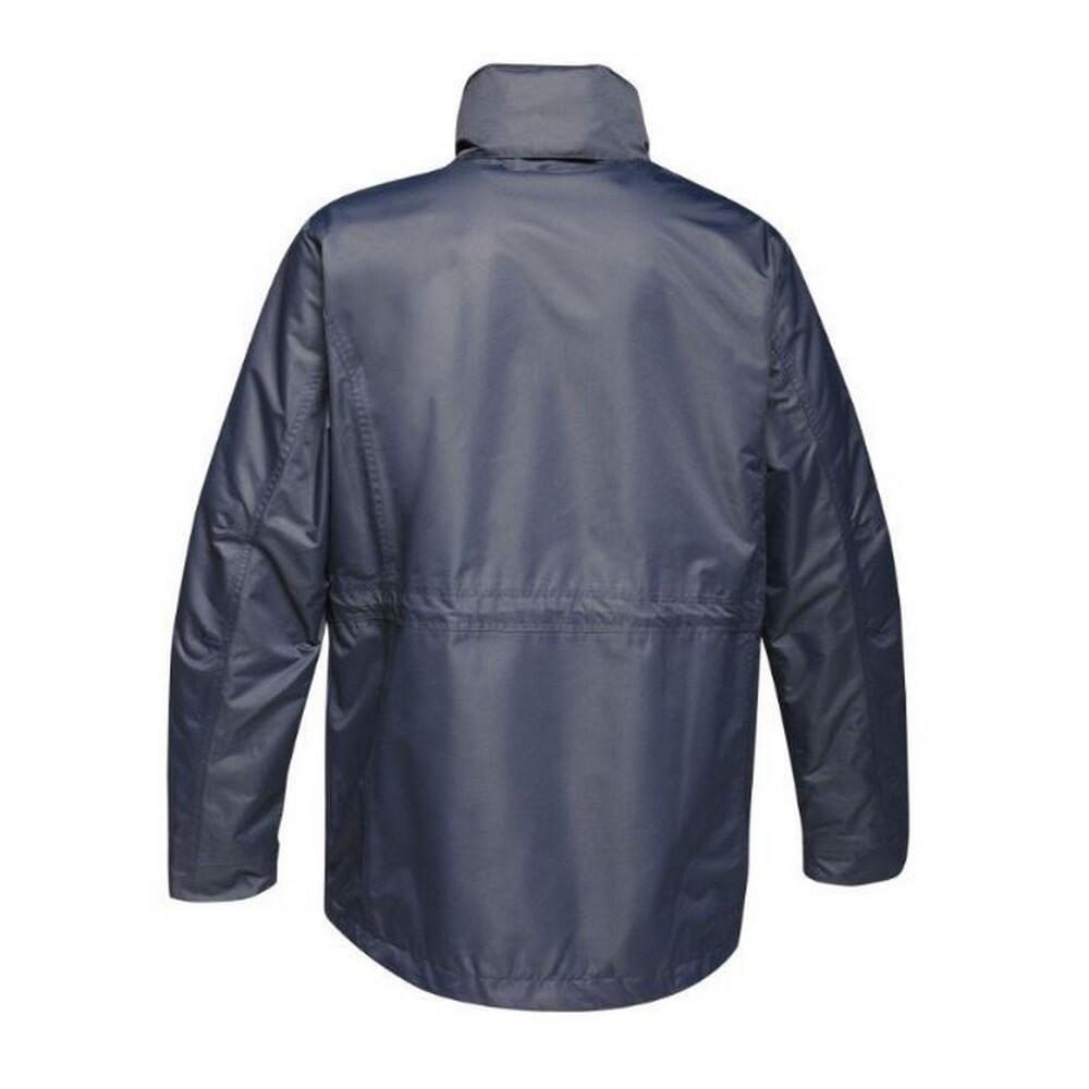 Mens Benson III Hooded Jacket (Grey Blue) 2/4