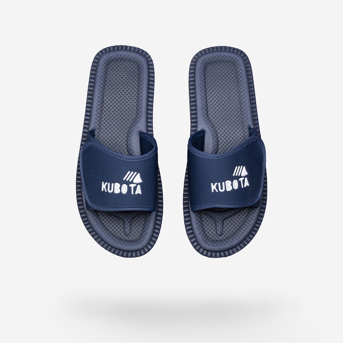 Kubota - Kubota Claquettes À Scratch Homme Chaussures - Chaussons - Bleu - Decathlon