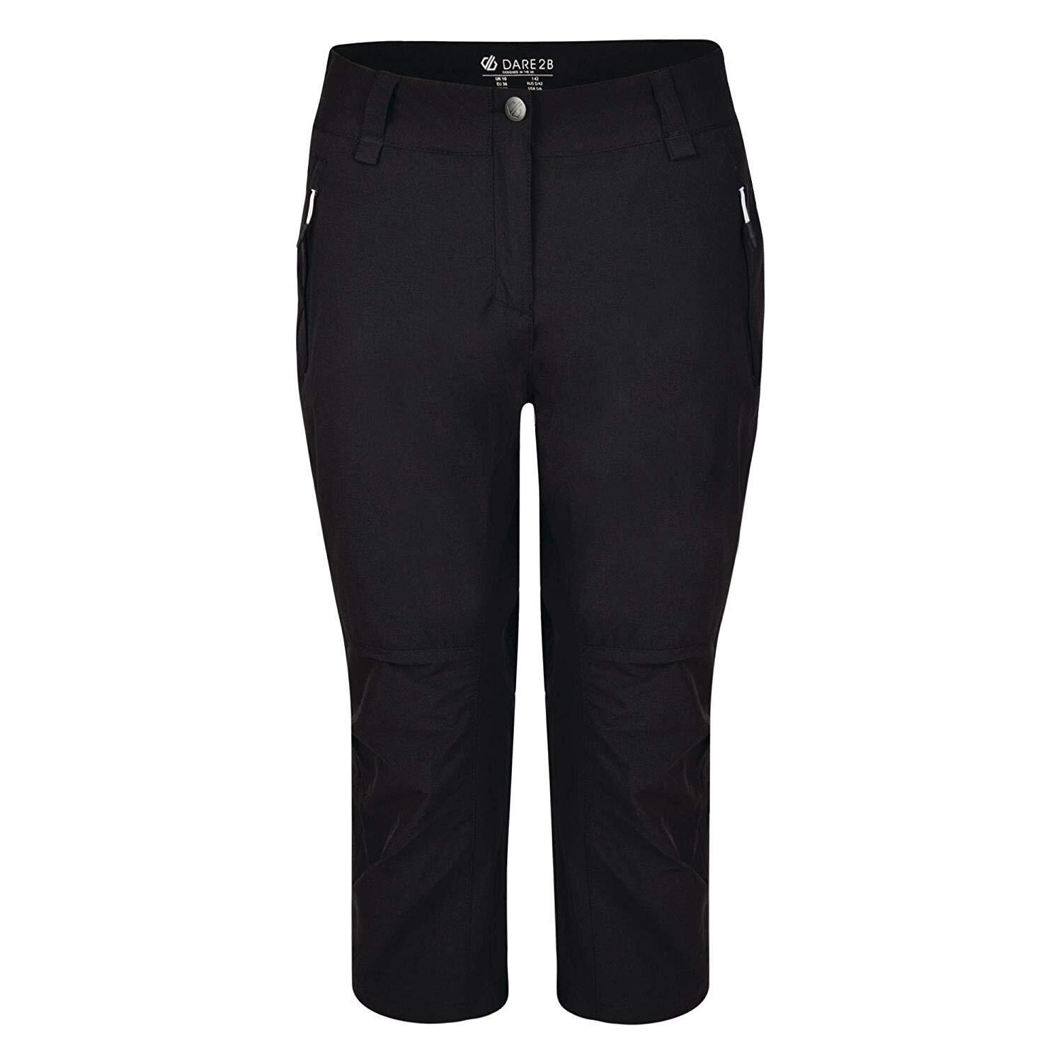 DARE 2B Womens/Ladies Melodic II 3/4 Walking Trousers (Black)