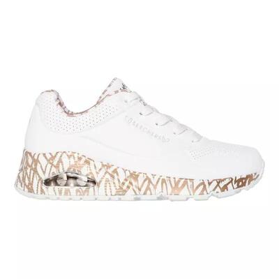 Chaussures femme uno loving love wtrg blanc skechers