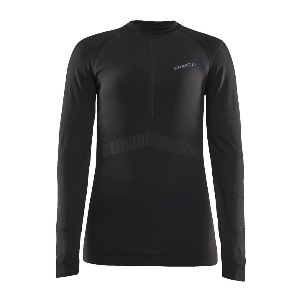 Active INTENSITY Crew Neck Long Sleeve Baselayer Women Black Asphalt