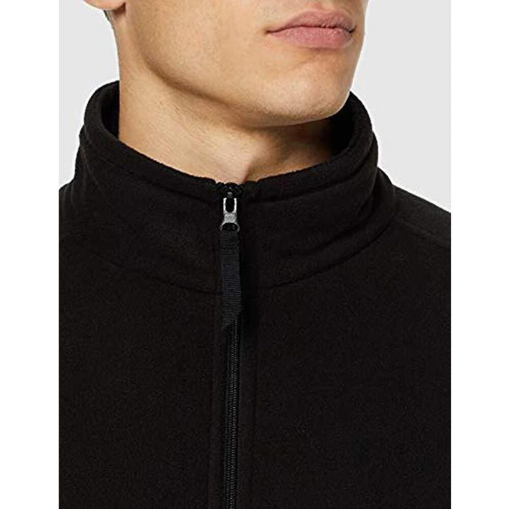 MikrofleeceJacke mit durchgehendem Reißverschluss Herren Schwarz 3/5
