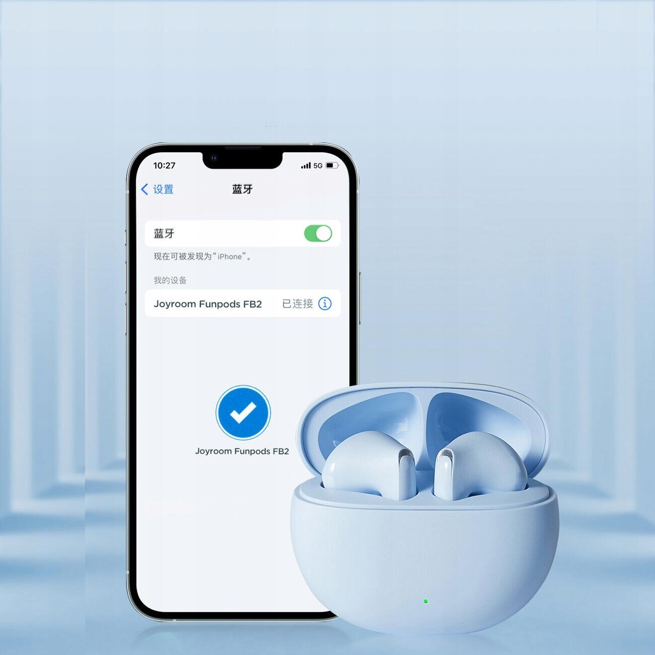 Joyroom bezprzewodowe słuchawki douszne bluetooth 5.3 6/7