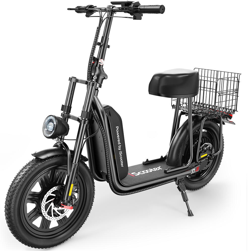 ISCOOTER Scooter Elétrica iScooter F7 com Assento, Bateria de 48 V e 10,4 AH