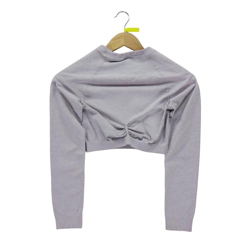 Tricou crop top pentru fitness și yoga pentru femei
