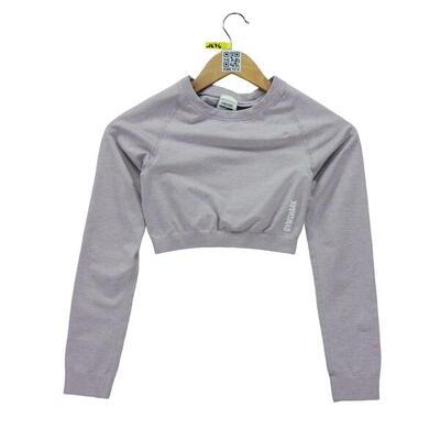 Second life - Damen Fitness Yoga Crop Top T-Shirt - In gutem Zustand