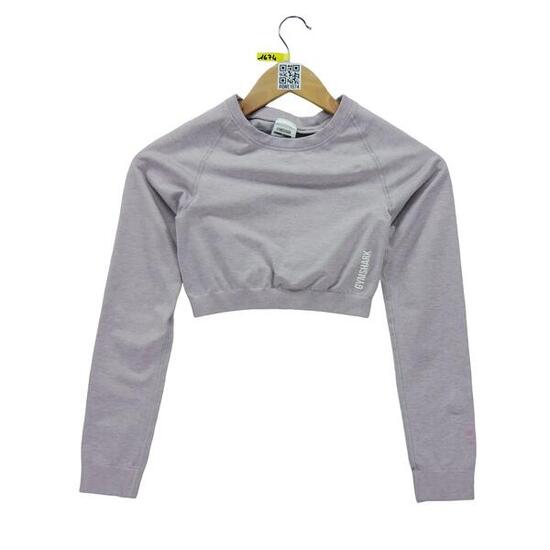 Second life - Damen Fitness Yoga Crop Top T-Shirt - In gutem Zustand