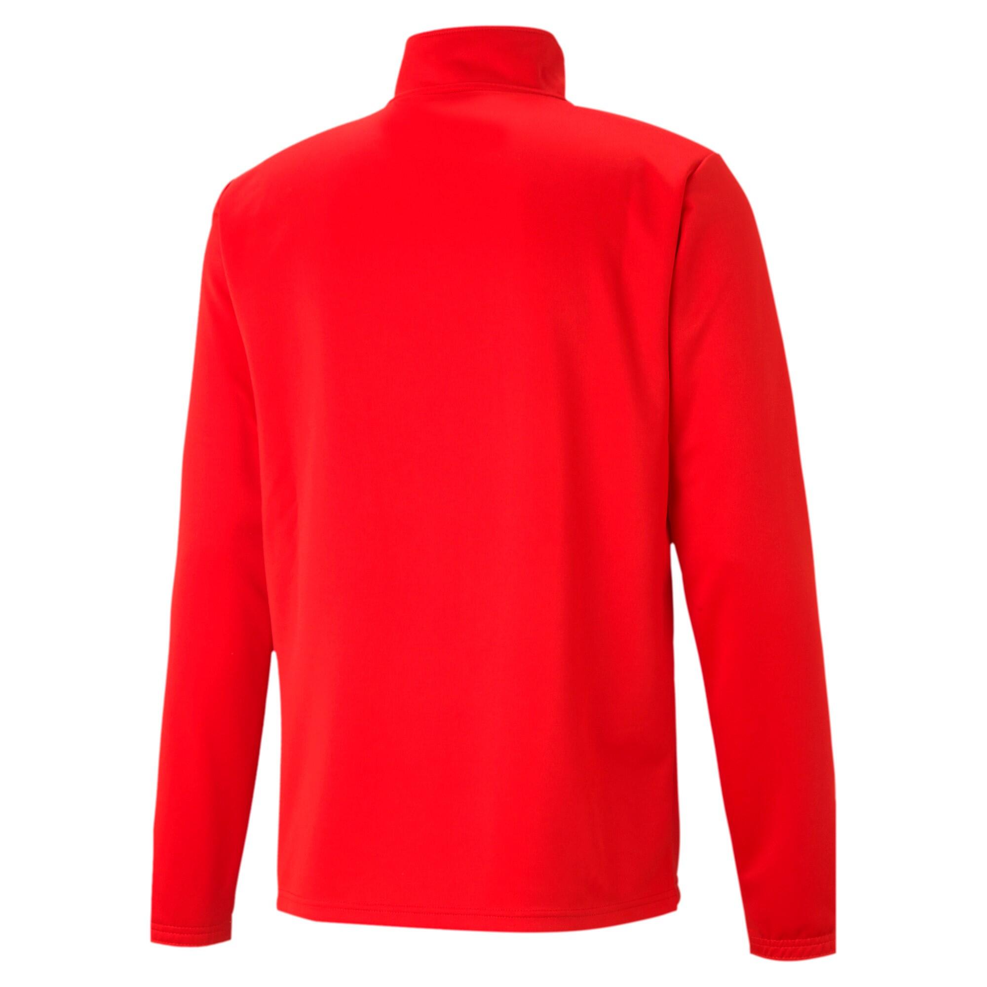 Sweat-Shirt Puma Teamrise 1/4 Zip Top Rouge Adulte 2/4