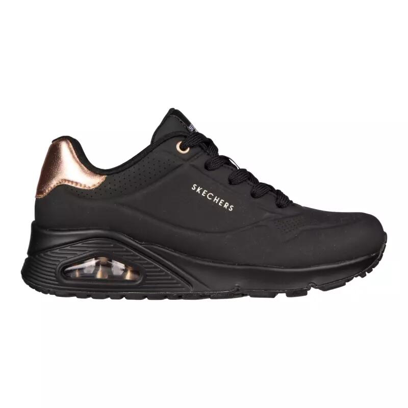 Skechers - Baskets Femme Uno - Golden Air Noir Skechers - Chaussures De Sport - Noir - Decathlon