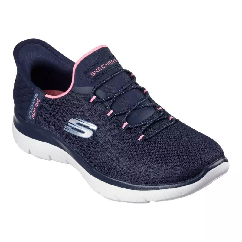 Skechers Damen Slip-ins Summits Diamond Dream Sneaker 150123 NVPK Blau Pink 4/7