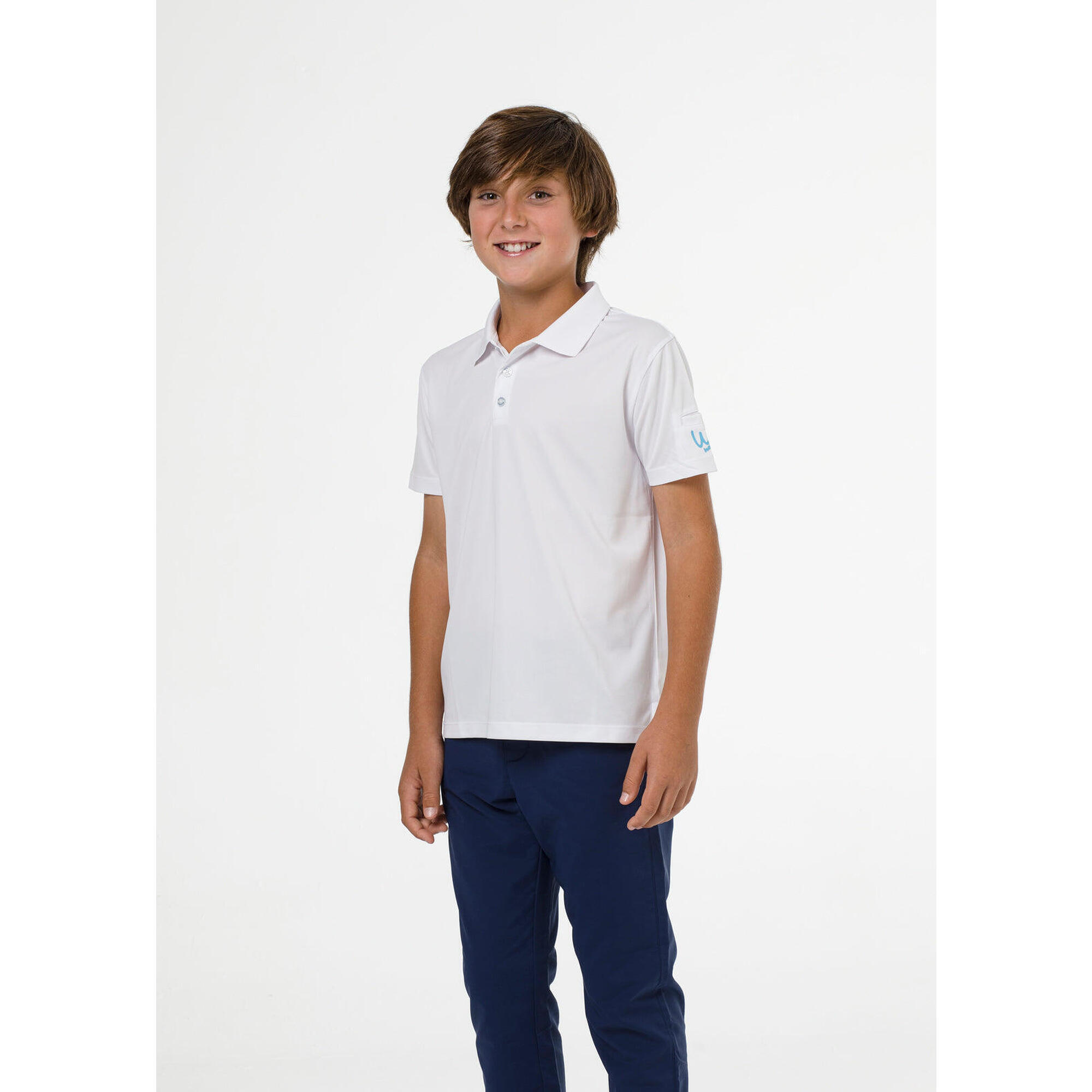 Wekolf - Polo De Golf Basique Blanc Pour Enfant - Polo Manches Courtes - Blanc - Decathlon