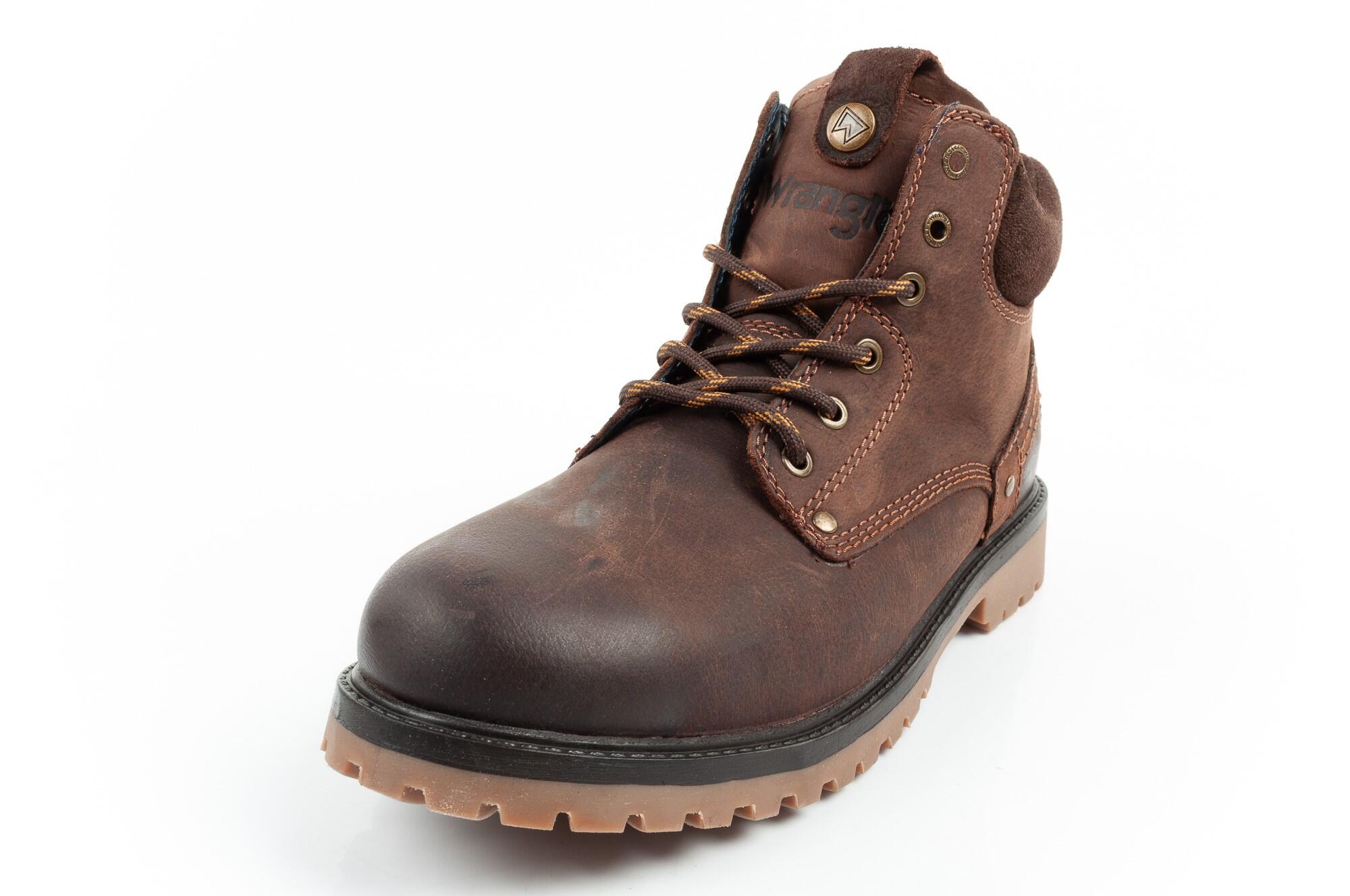 Herenschoenen Enkellaarzen Wrangler Yuma van leer 3/7
