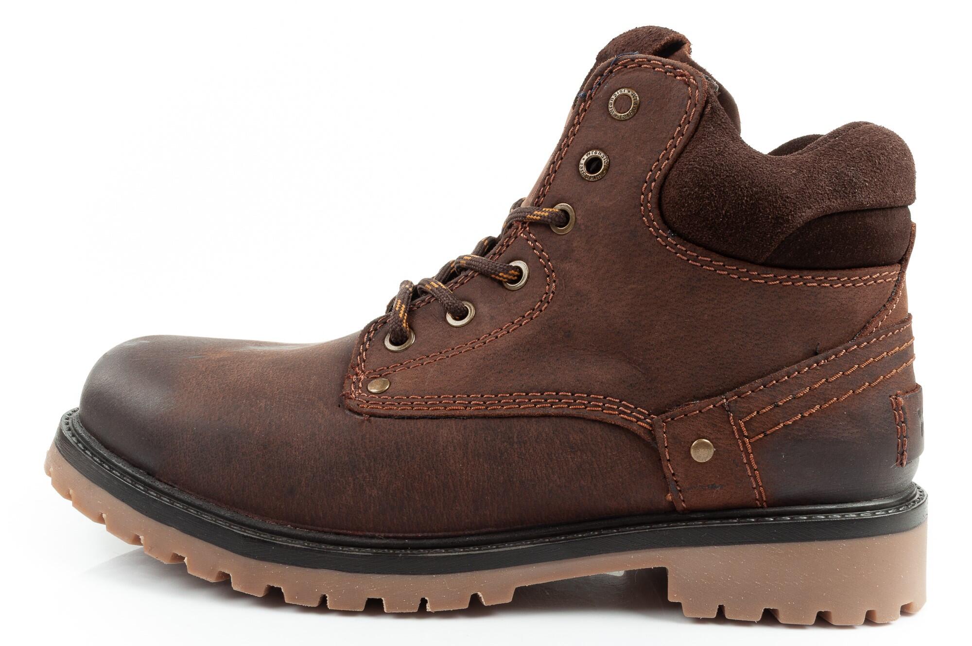 Herenschoenen Enkellaarzen Wrangler Yuma van leer 2/7