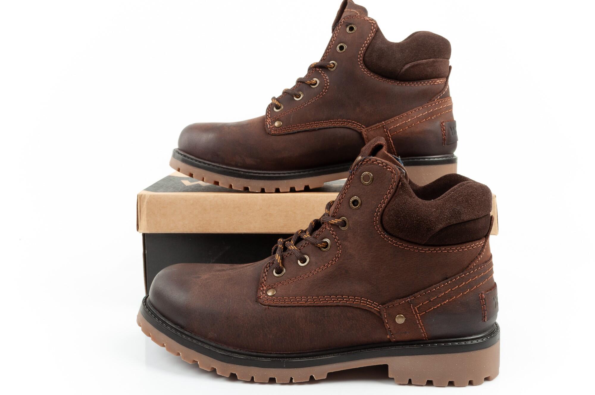 Herenschoenen Enkellaarzen Wrangler Yuma van leer 7/7