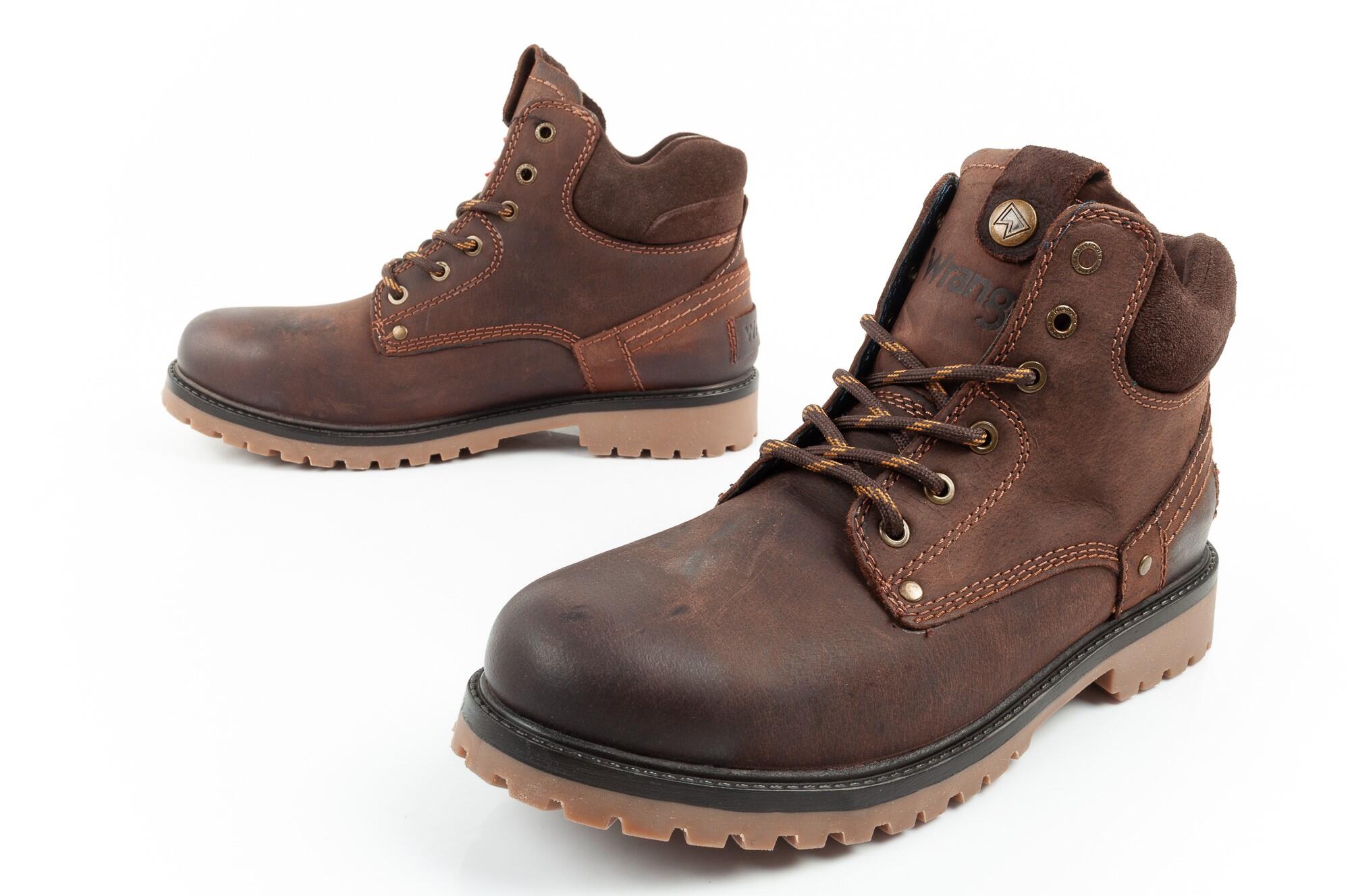 Herenschoenen Enkellaarzen Wrangler Yuma van leer 5/7