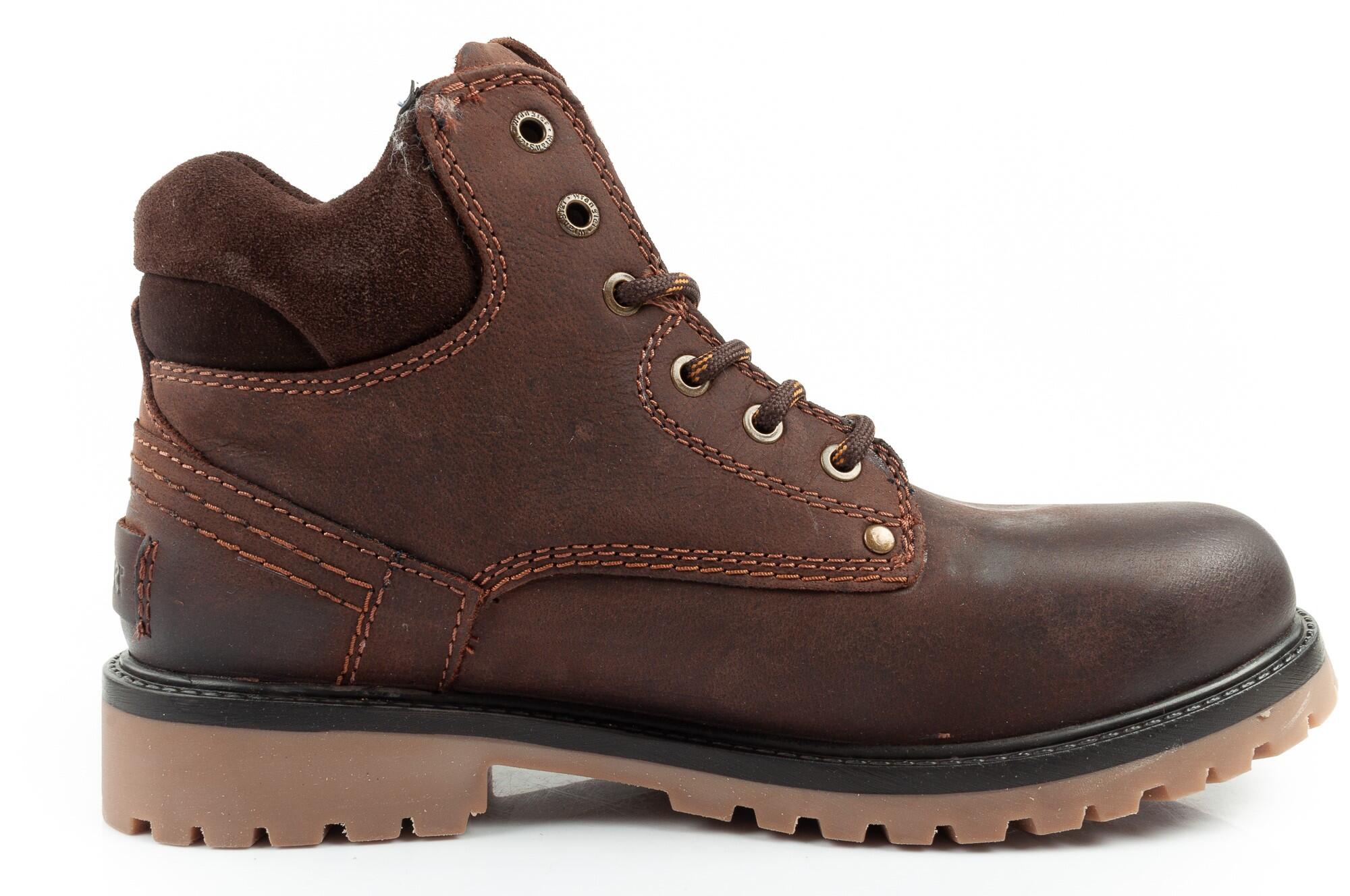 Herenschoenen Enkellaarzen Wrangler Yuma van leer 4/7