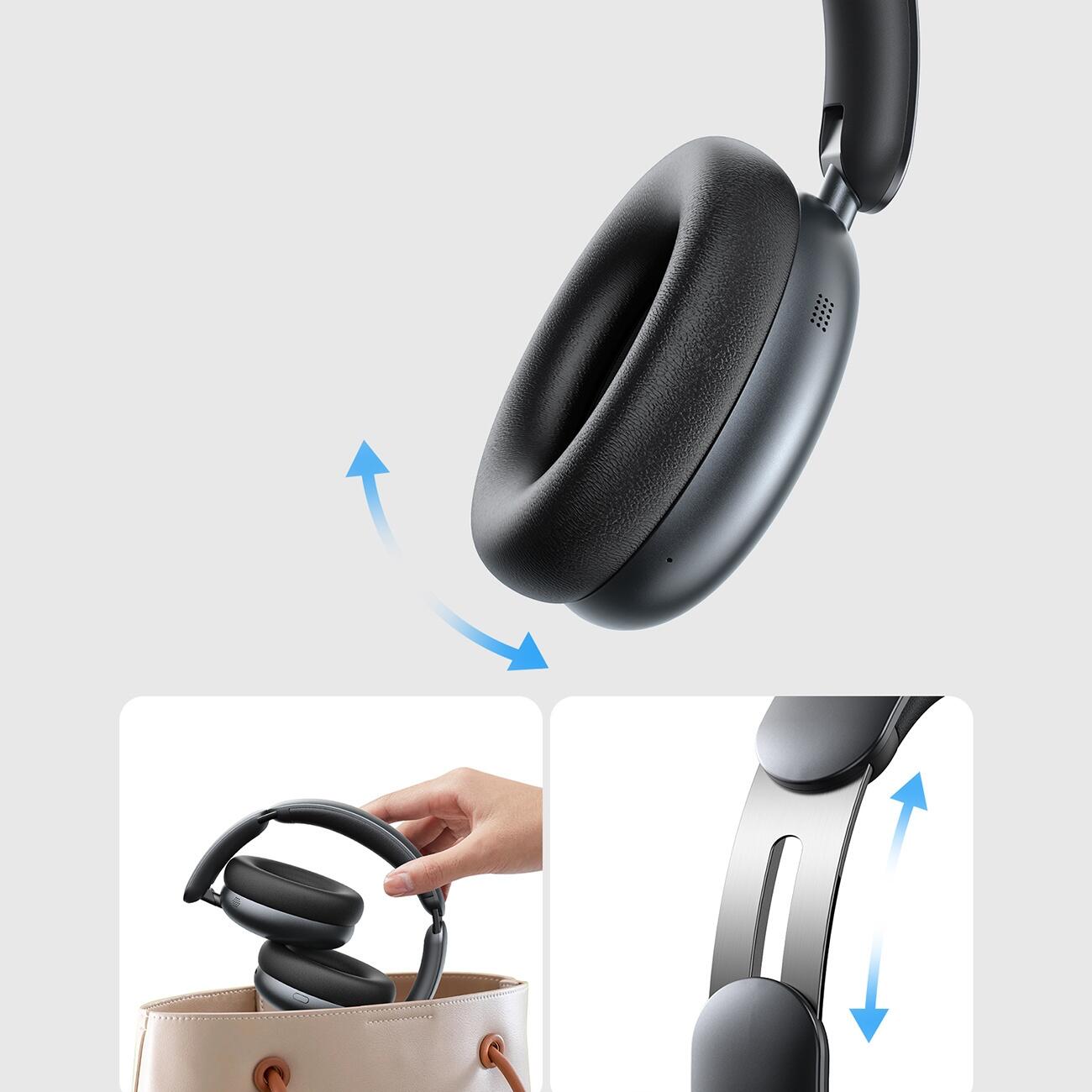 Joyroom słuchawki bezprzewodowe anc do -40 db bluetooth gamingowe nauszne 2/7