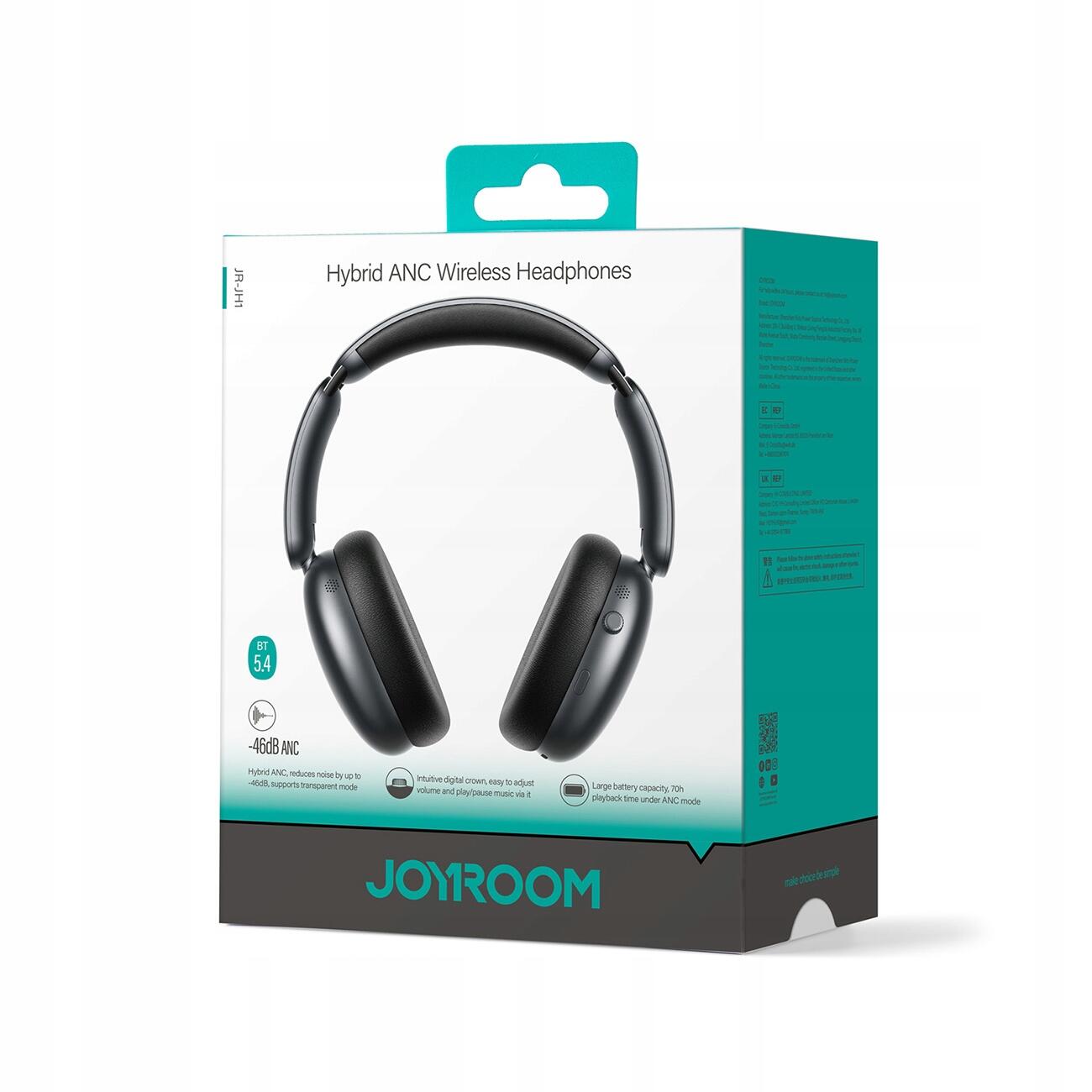 Joyroom słuchawki bezprzewodowe anc do -40 db bluetooth gamingowe nauszne 7/7
