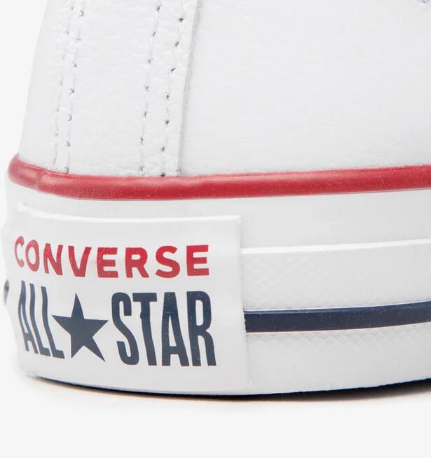 Baskets Converse Chuck Taylor Ox Leather, Blanc, Unisexe 6/6