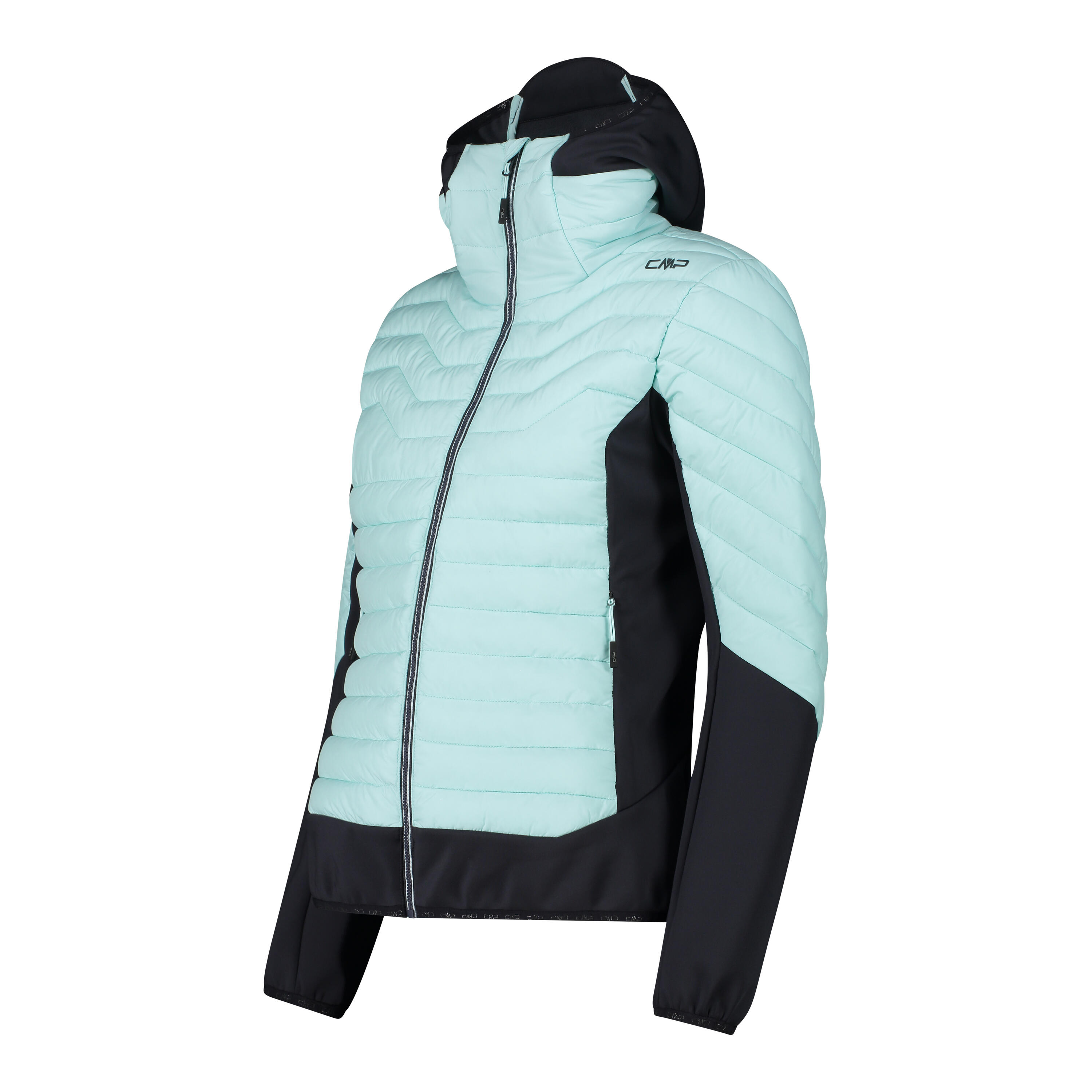 Chaqueta híbrida con capucha fija para mujer CMP 3/3