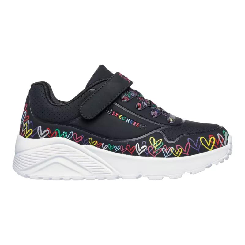 Skechers - Baskets Enfant Uno Lite - Heart Craze Noir Skechers - Baskets - Noir - Decathlon