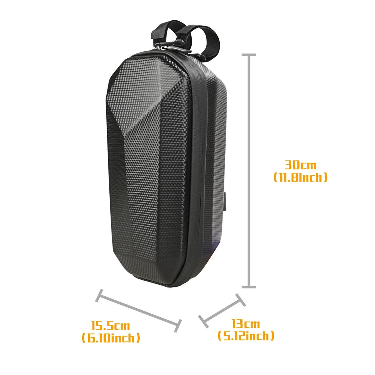 Borsa anteriore rigida 4L EVA impermeabile per bici e monopattino 7/7