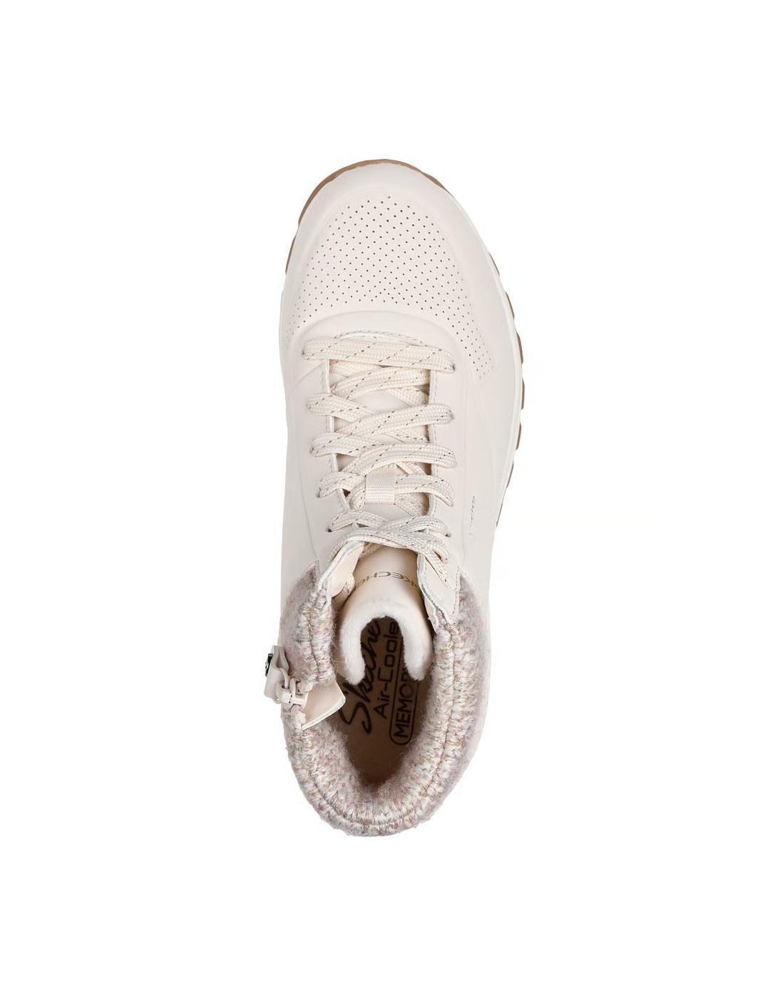 Chaussures pour homme Skechers Uno rugged-darling days Blanc 4/5