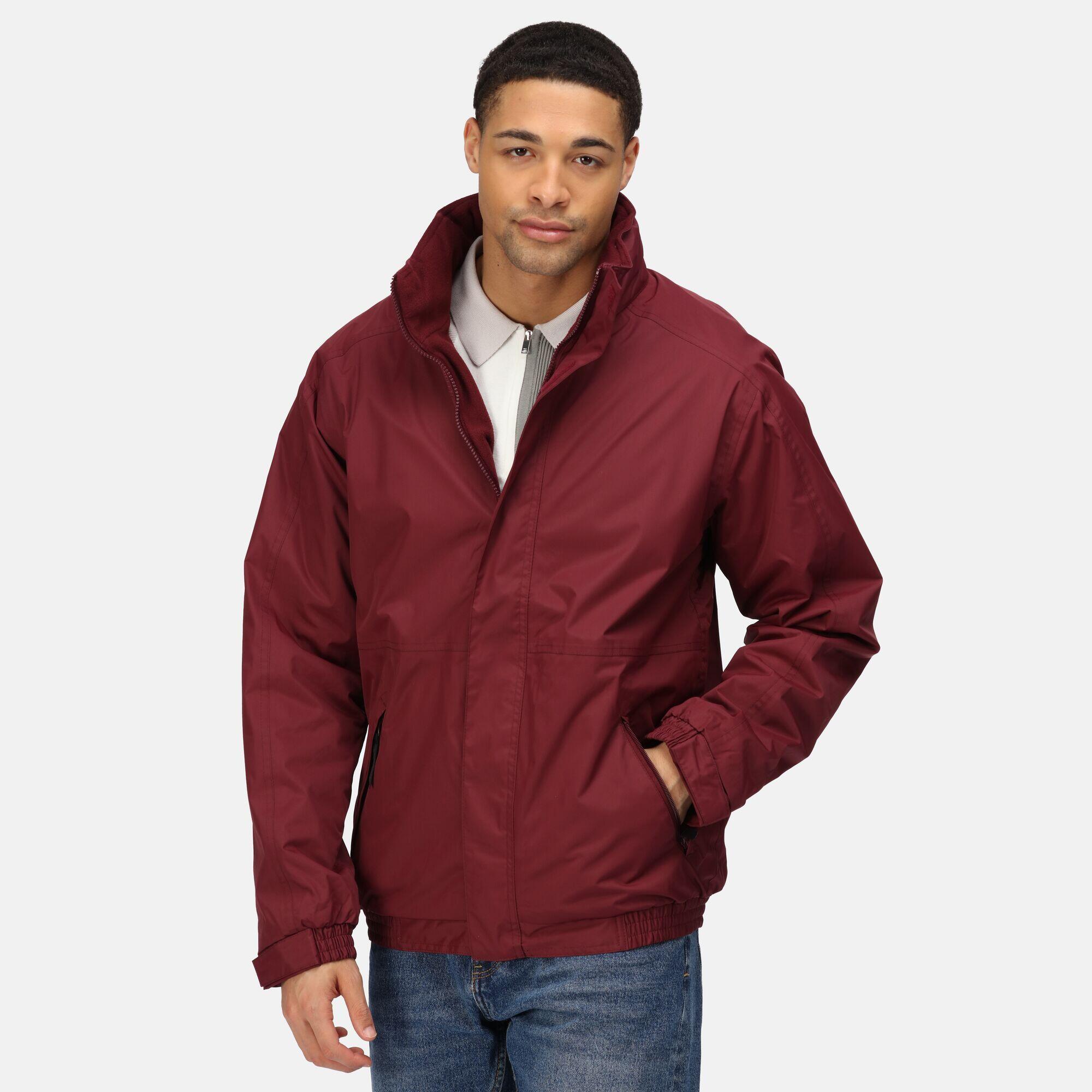 Mens Dover Waterproof Windproof Jacket (Burgundy/ Burgundy) 4/5