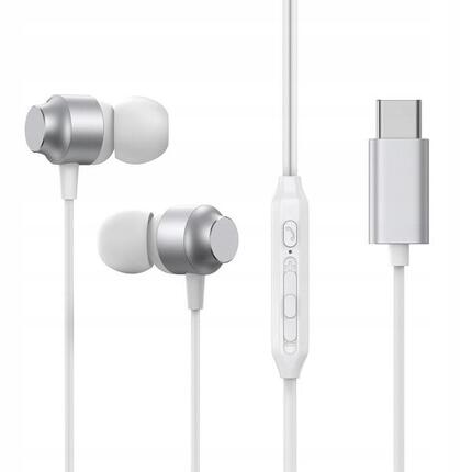 Słuchawki przewodowe douszne tws Joyroom hi-fi usb-c 1,2m tłumienie hałasów