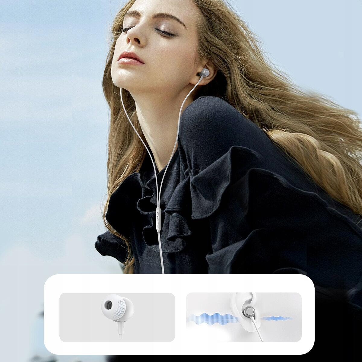 Słuchawki przewodowe douszne tws Joyroom hi-fi usb-c 1,2m tłumienie hałasów 4/7