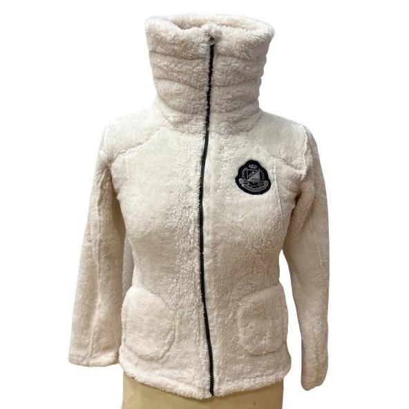 PEAK MOUNTAIN Girl's fleece jacket Peak Mountain coral sherpaGasana