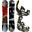 Snowboard set Raven Dwarf + vázání Raven FT360