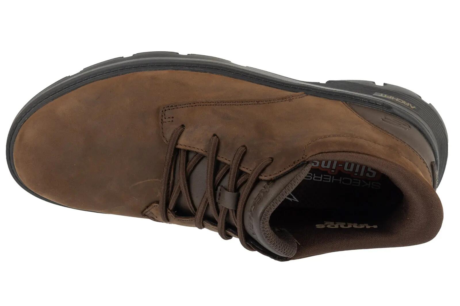 Botas Hombre Skechers Arch Fit Garza - Ridley Marrón 3/4