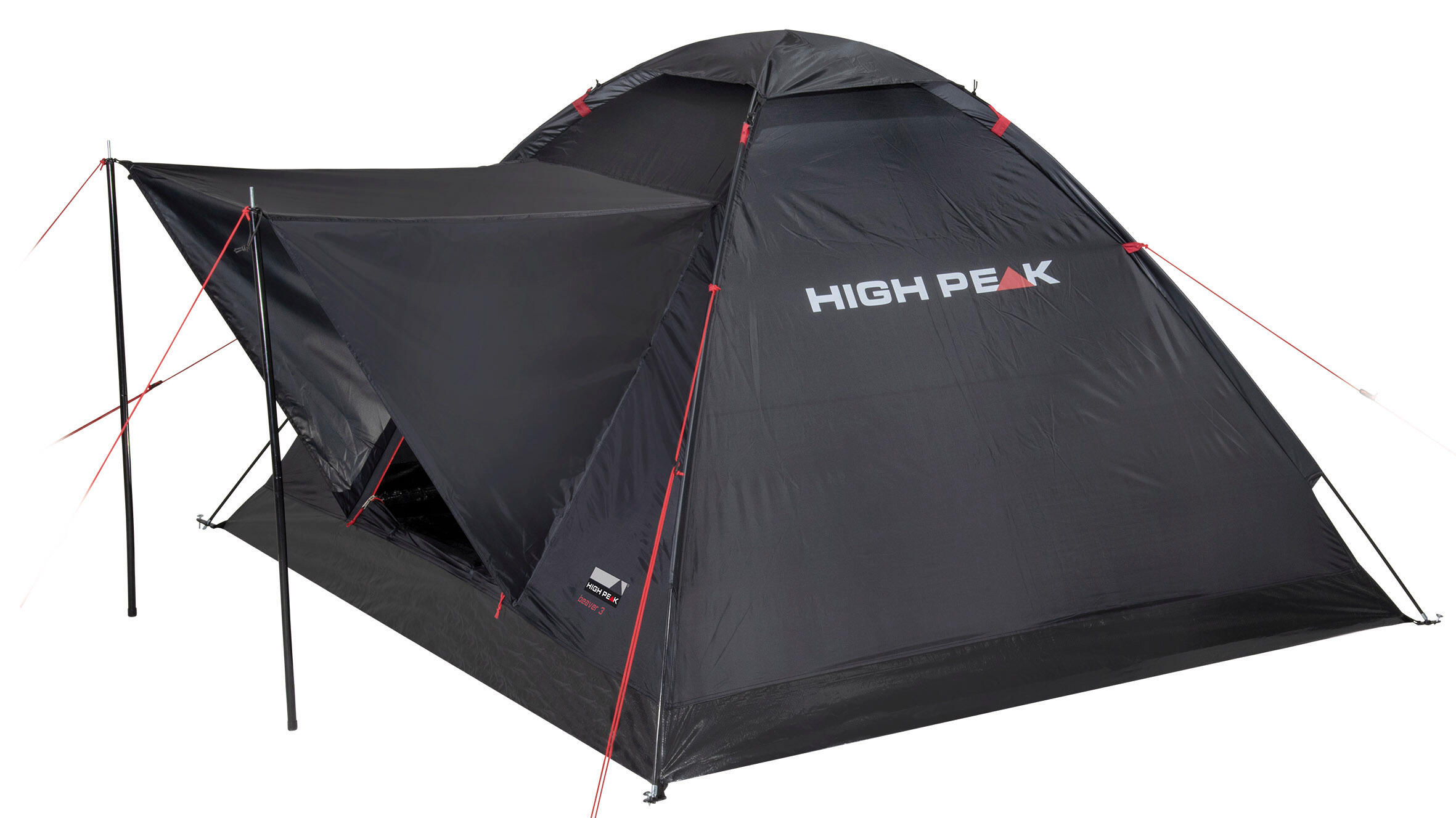 High Peak Woodpecker 3 Tenda Igloo Unisex Adulto, Colore Pesto, Taglia L, Con Cuciture Sigillate E Rivestimento PU 1500-4000mm, Facile Da Montare