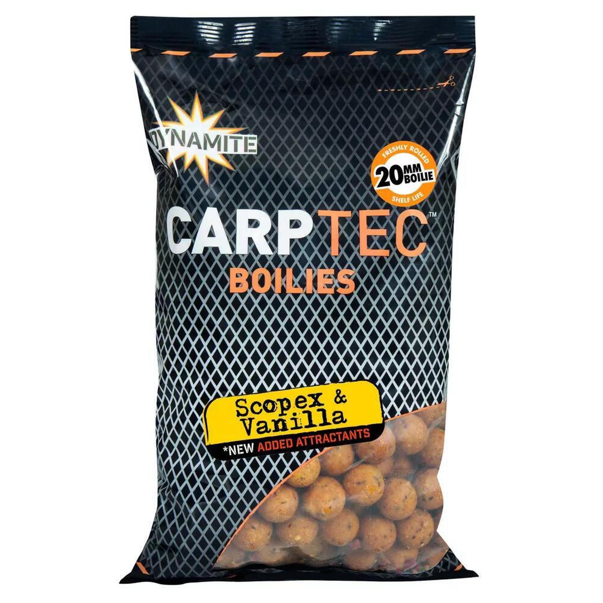 Dynamite Baits - Bouillettes Carptec 20mm Scaopex Vanille - Bouillette - Multicolore - 900 G - Decathlon