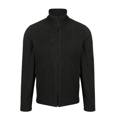 Heren fleece gerecycled jack (zwart)