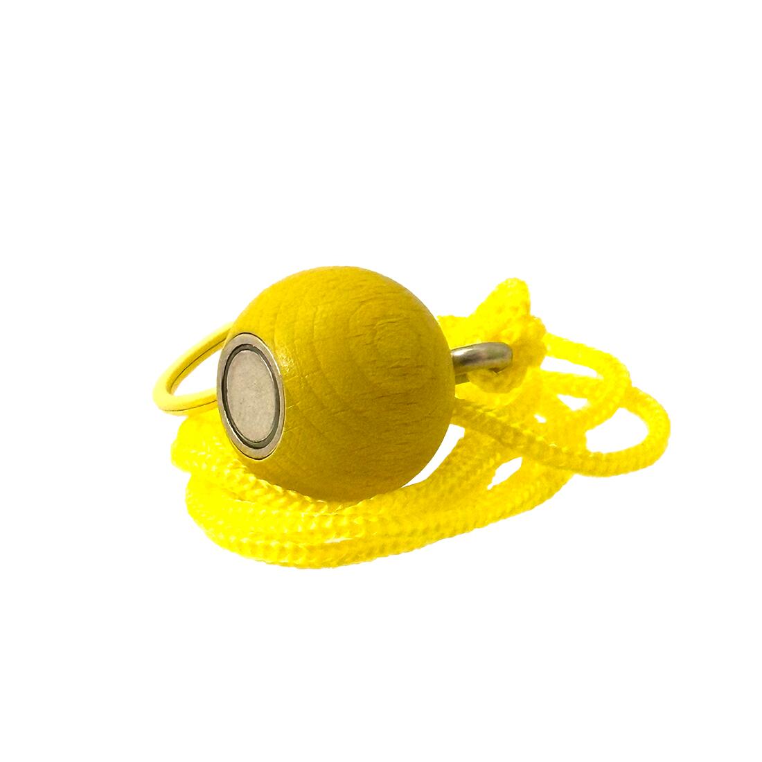 Aimant pour boules – Couleur jaune – Force de traction élevée – 4 kg 3/5