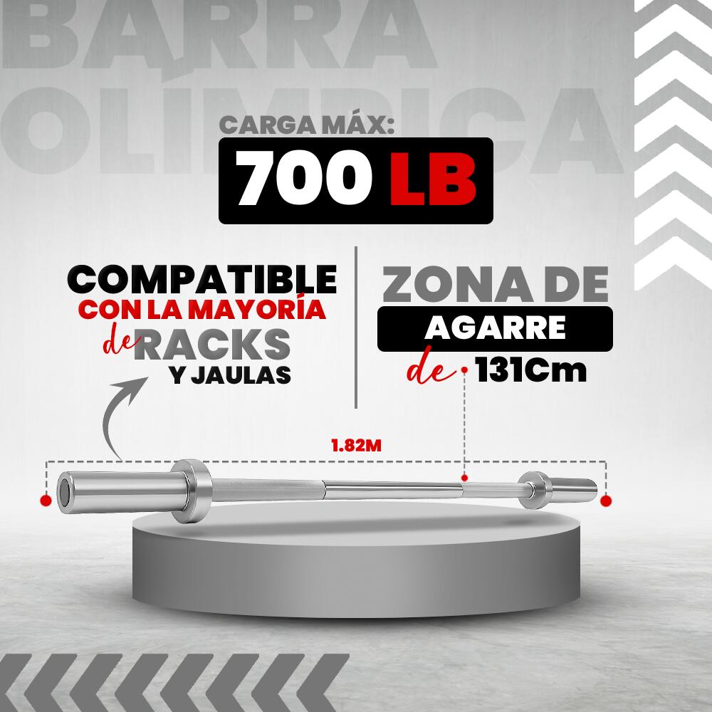 Barra Olímpica De 1,82m Viok Sport 5/5